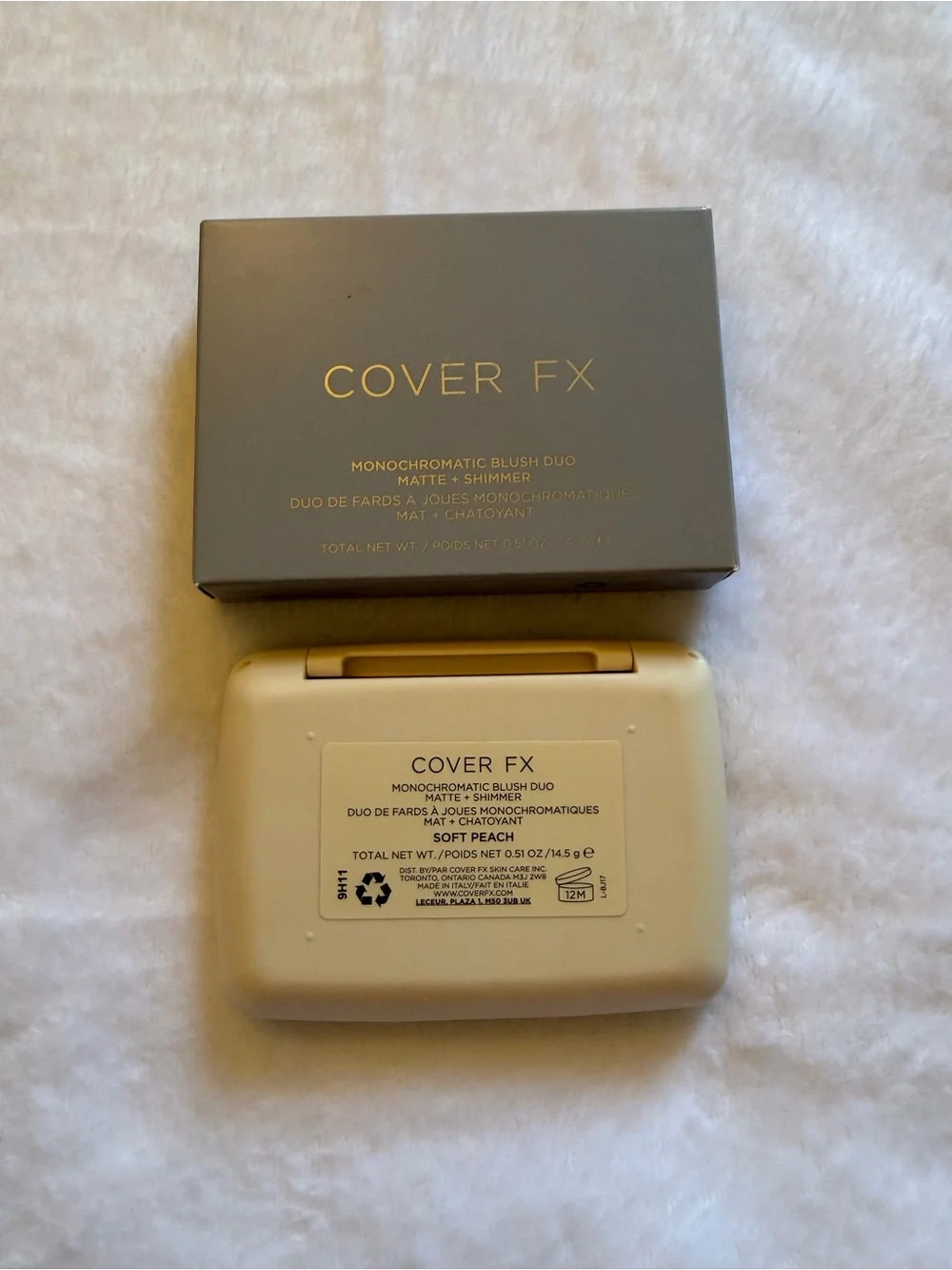 Cover FX blush duo in Soft Peach